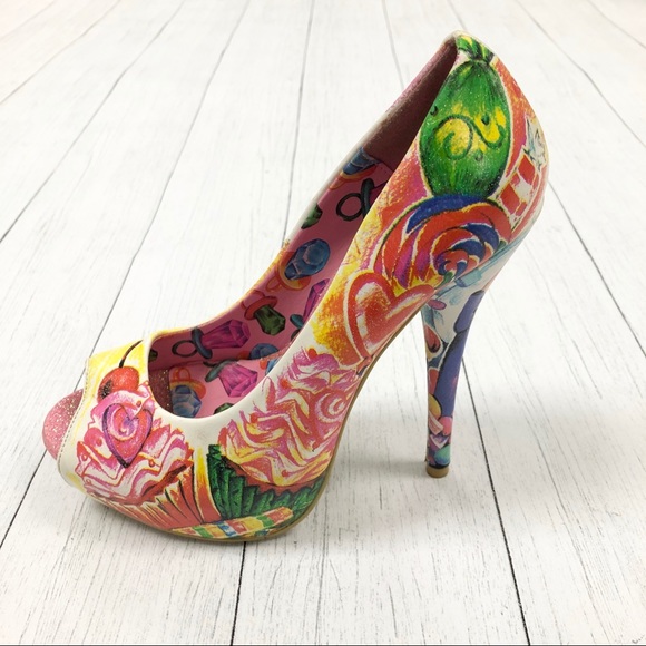 CLEARANCE Latisha Wood Just Fab Sweets For My Sweet Candy High Heels Size 7 - Picture 9 of 16